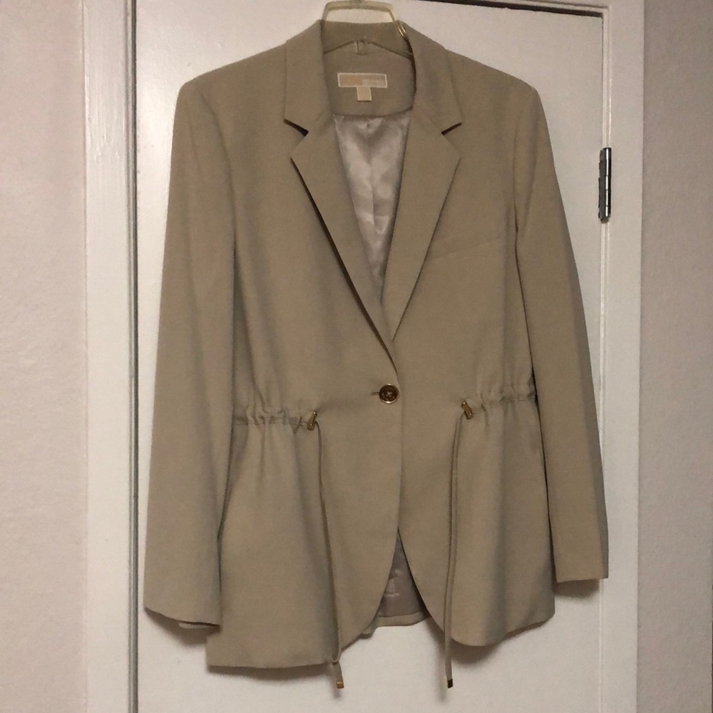 Michael Kors taupe blazer new